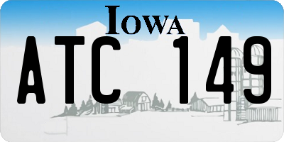 IA license plate ATC149
