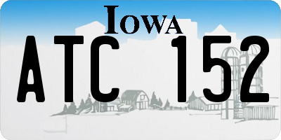 IA license plate ATC152