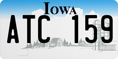 IA license plate ATC159