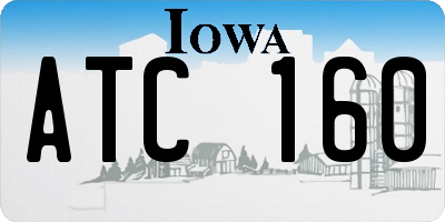 IA license plate ATC160