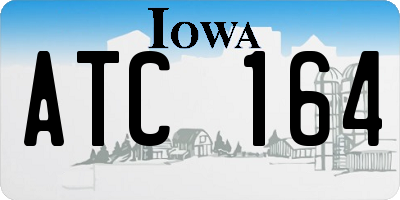 IA license plate ATC164