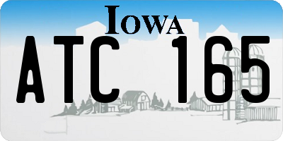 IA license plate ATC165