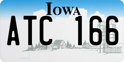IA license plate ATC166