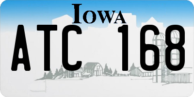IA license plate ATC168