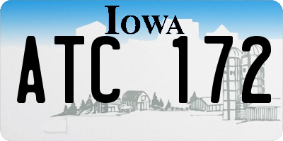IA license plate ATC172