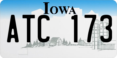 IA license plate ATC173
