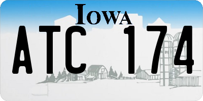 IA license plate ATC174