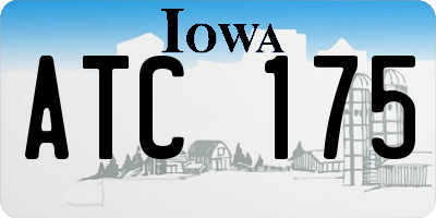 IA license plate ATC175