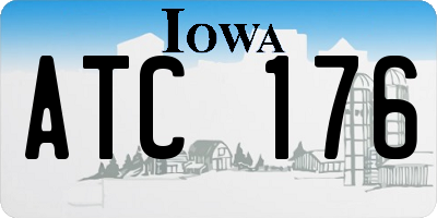 IA license plate ATC176