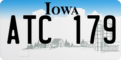 IA license plate ATC179