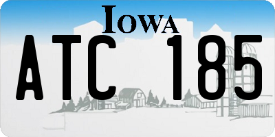 IA license plate ATC185