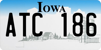 IA license plate ATC186