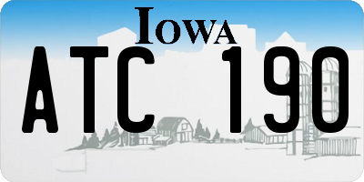 IA license plate ATC190