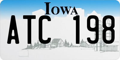 IA license plate ATC198