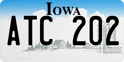IA license plate ATC202