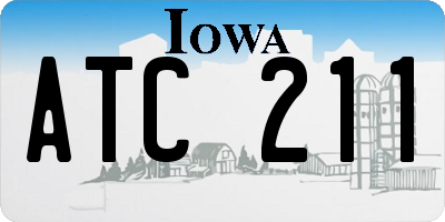 IA license plate ATC211