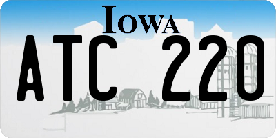 IA license plate ATC220