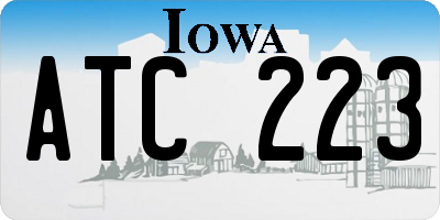 IA license plate ATC223