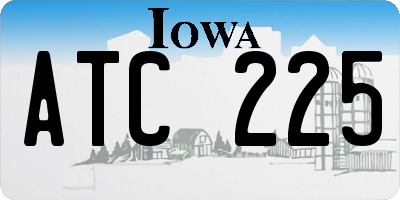 IA license plate ATC225