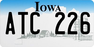 IA license plate ATC226