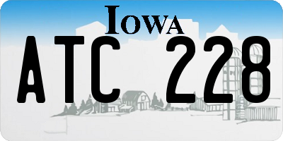 IA license plate ATC228