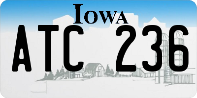 IA license plate ATC236