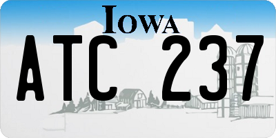 IA license plate ATC237