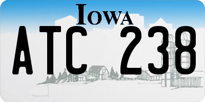 IA license plate ATC238