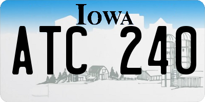 IA license plate ATC240