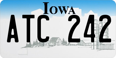 IA license plate ATC242