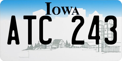 IA license plate ATC243