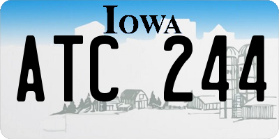 IA license plate ATC244