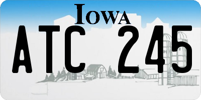 IA license plate ATC245