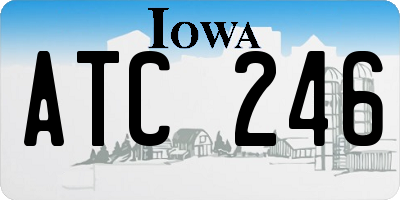 IA license plate ATC246