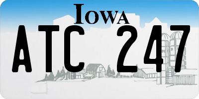 IA license plate ATC247