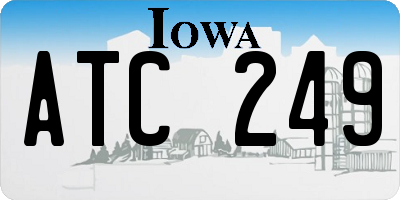 IA license plate ATC249
