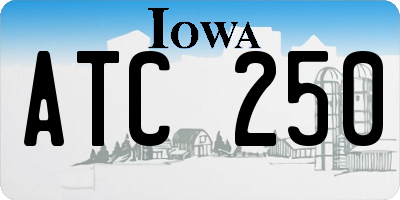 IA license plate ATC250