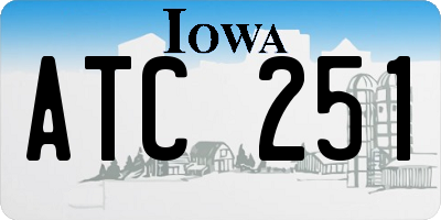 IA license plate ATC251