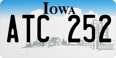 IA license plate ATC252