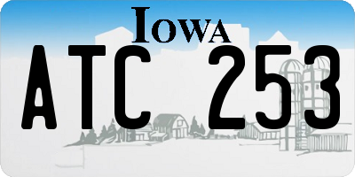 IA license plate ATC253