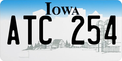 IA license plate ATC254