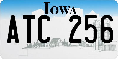 IA license plate ATC256