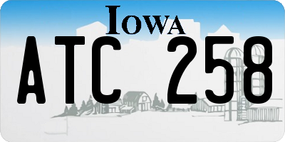 IA license plate ATC258