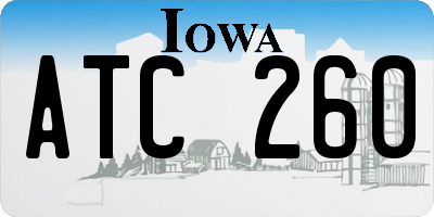 IA license plate ATC260