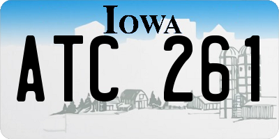 IA license plate ATC261