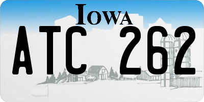 IA license plate ATC262