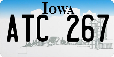 IA license plate ATC267
