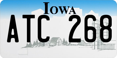 IA license plate ATC268