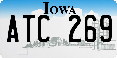 IA license plate ATC269