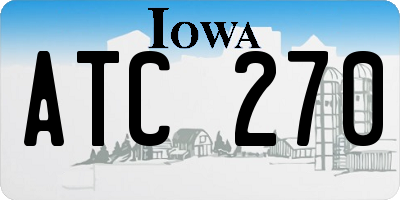 IA license plate ATC270